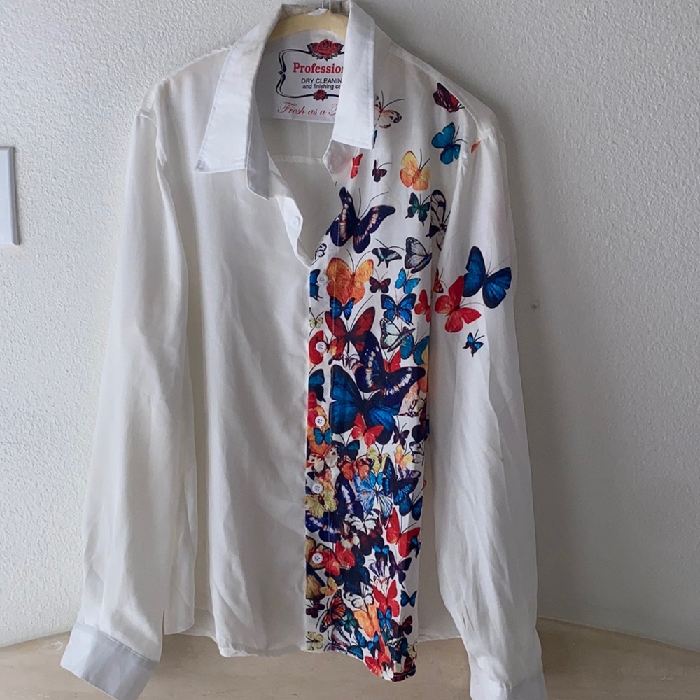 Butterfly dress shirt